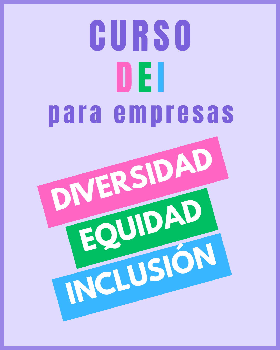 Curso Diversidad Equidad Inclusión DEI